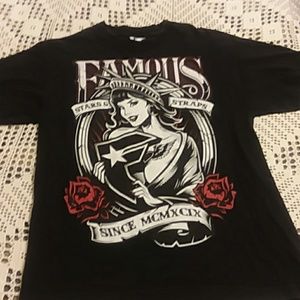FAMOUS Stars & Straps T-Shirt Liberty Sz Medium